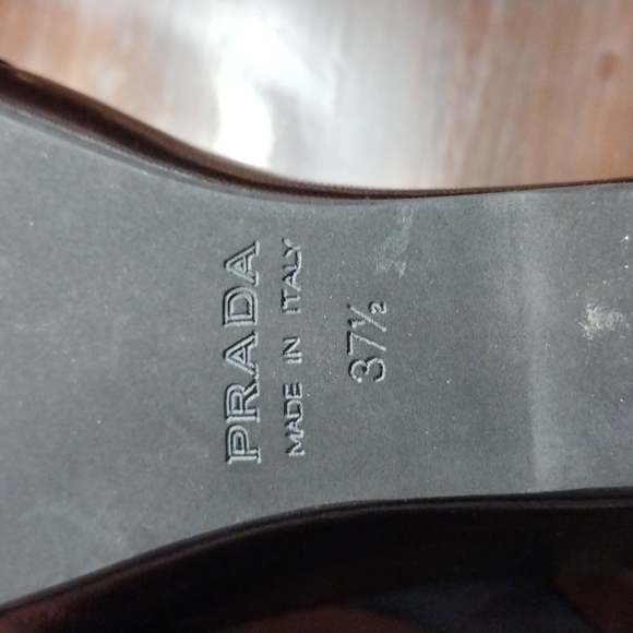 New Without Box Prada Wedge Sandals Size 7.5 - Picture 6 of 6